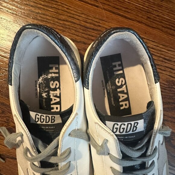 Golden Goose Hi Star Sneaker with embossed accents - Picture 3 of 6